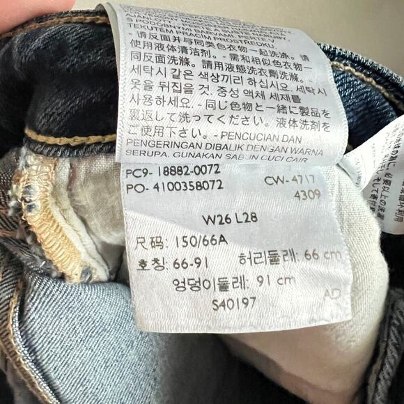 Levi's 721 High Rise Skinny Jeans Women's 26 Medium Wash Stretch Normcore - Picture 7 of 7